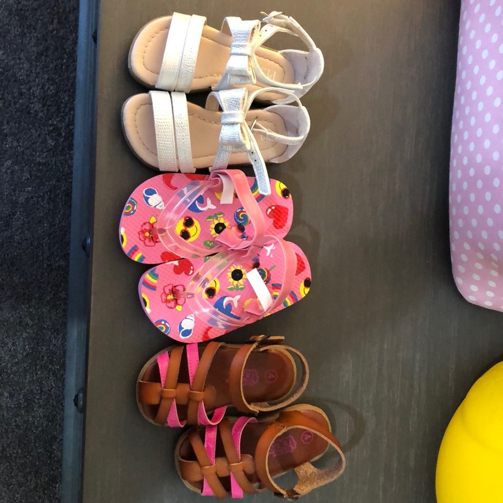 Size 4 infant girls summer sandler bundle